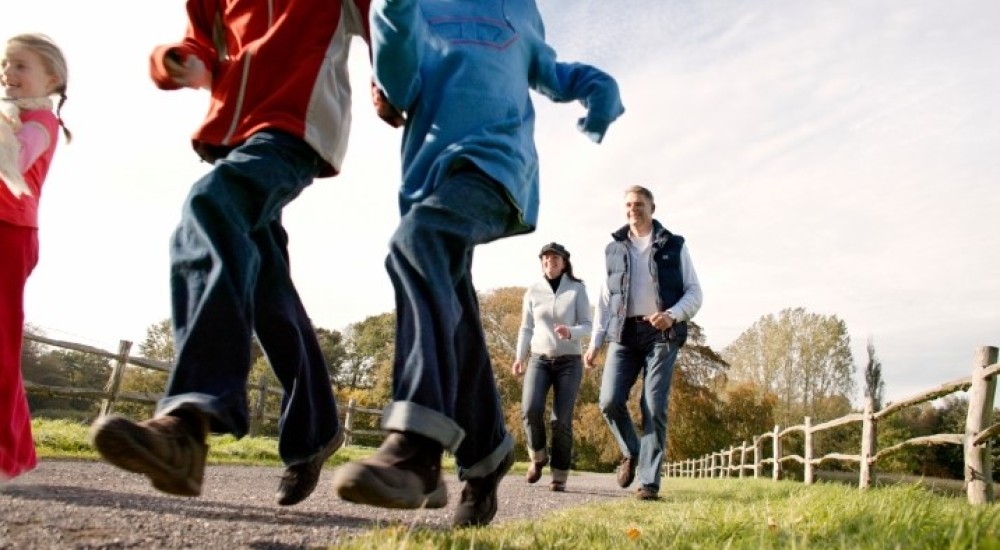 Family running