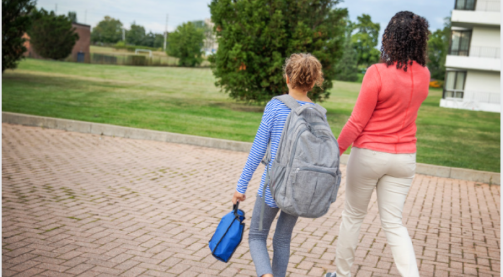 Walking to school