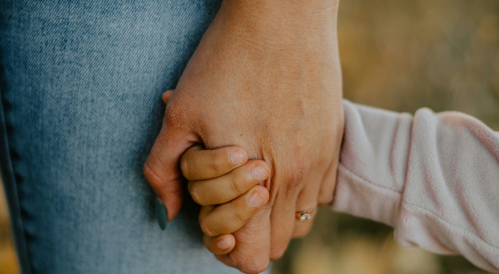 holding hands