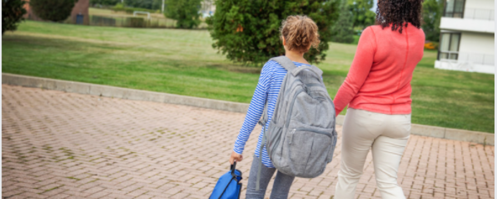 Walking to school